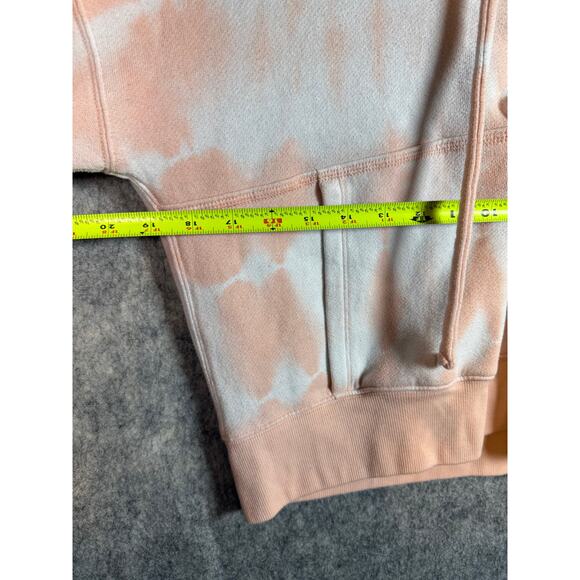 Free People Movement Pink Tie Dye Believer Cropped Pullover Hoodie - Small - Picture 8 of 9